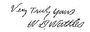 Wallace Delois Wattles' Signature